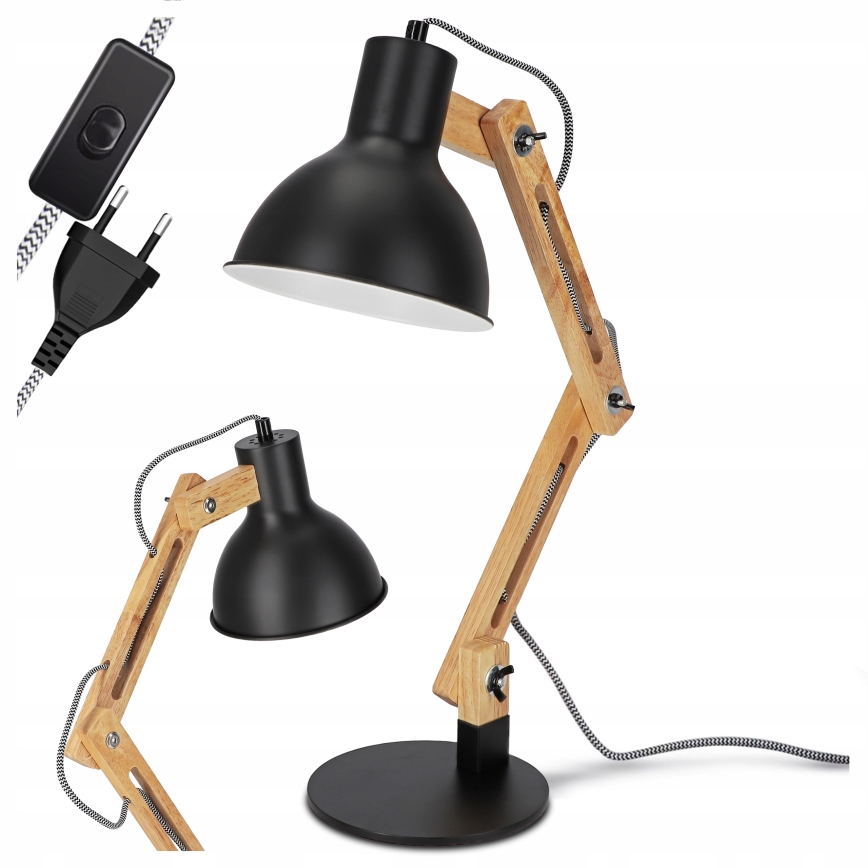 Tischlampe 1xE27/40W/230V schwarz