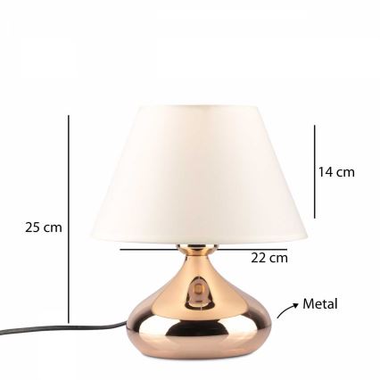 Tischlampe ASPARAGUS 1xE27/40W/230V kupferfarben