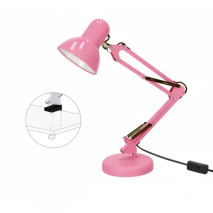 Tischlampe AURIQ 1xE27/60W/230V rosa