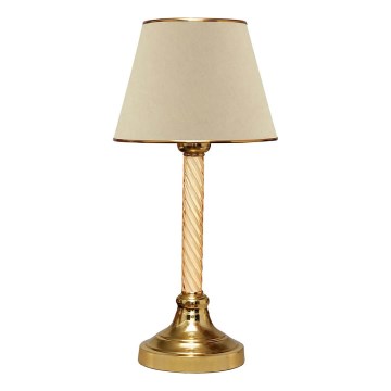 Tischlampe AYD 1xE27/40W/230V beige/ gold