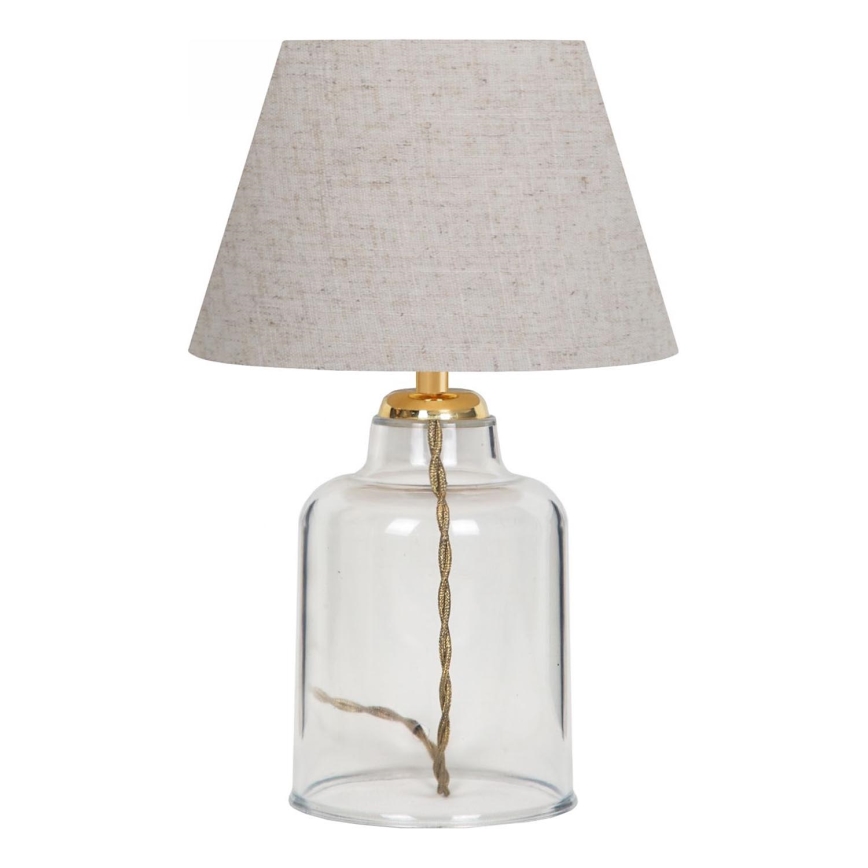 Tischlampe AYD 1xE27/40W/230V creme/transparent
