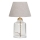 Tischlampe AYD 1xE27/40W/230V grau/transparent