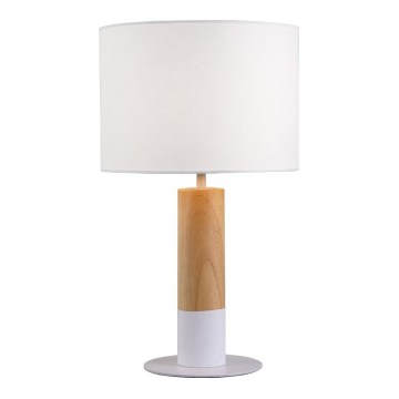 Tischlampe CARROL 1xE27/40W/230V weiß/braun