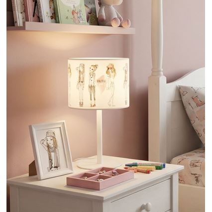 Tischlampe für Mädchen GIRLS VIBES 1xE27/60W/230V Ø 18 cm