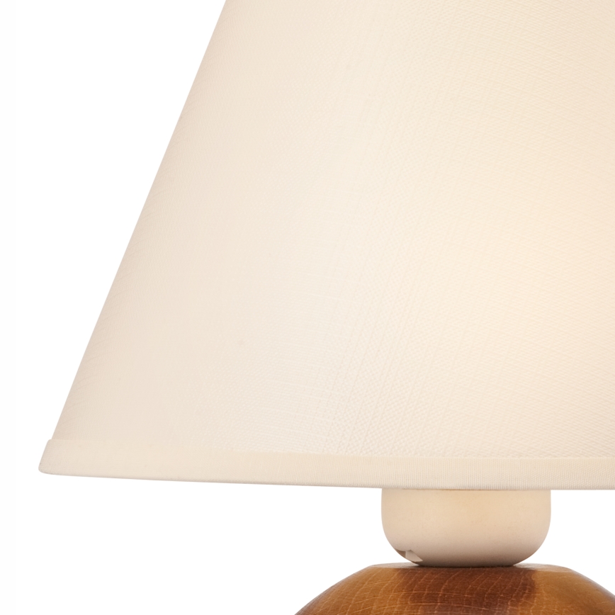 Tischlampe JUTA 1xE27/60W/230V Buche