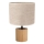 Tischlampe KRETA 1xE27/25W/230V Eiche/Beige Eiche