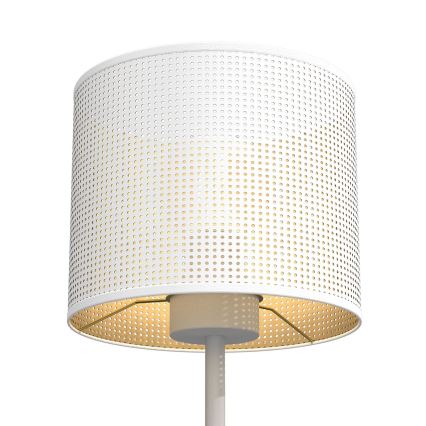 Tischlampe LOFT SHADE 1xE27/60W/230V Ø 18 cm weiß/gold
