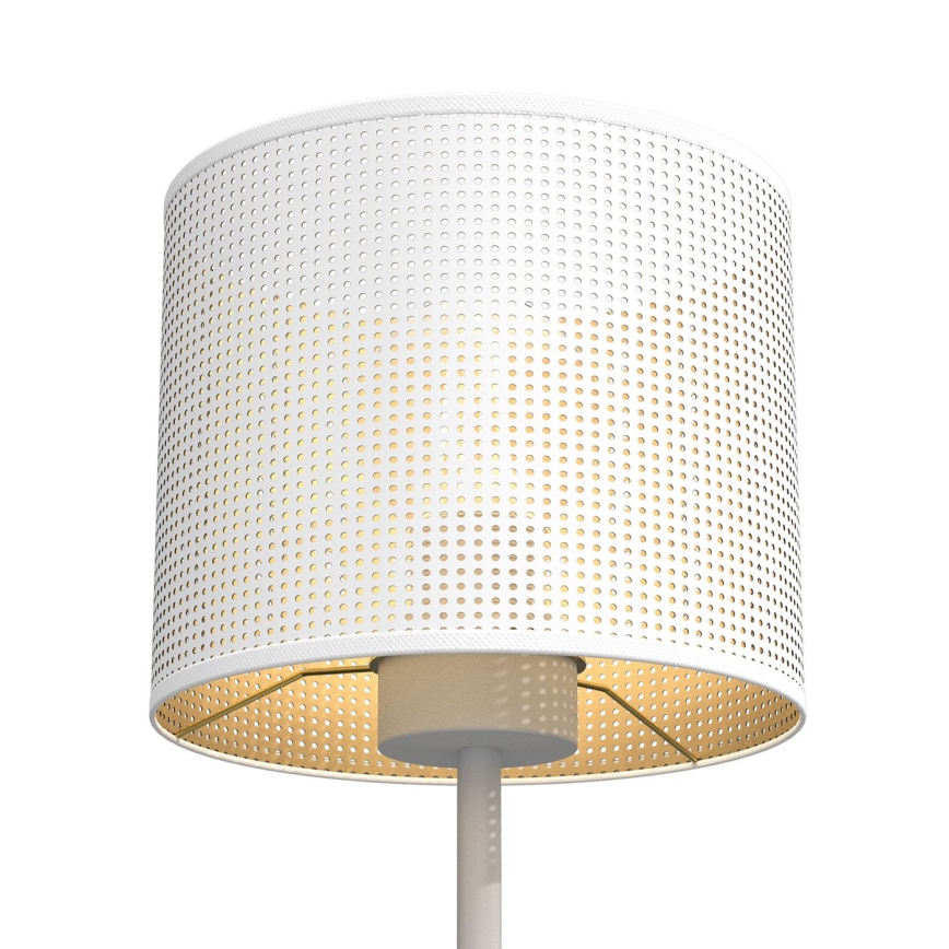 Tischlampe LOFT SHADE 1xE27/60W/230V Ø 18 cm weiß/gold