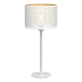 Tischlampe LOFT SHADE 1xE27/60W/230V Ø 25 cm weiß/gold