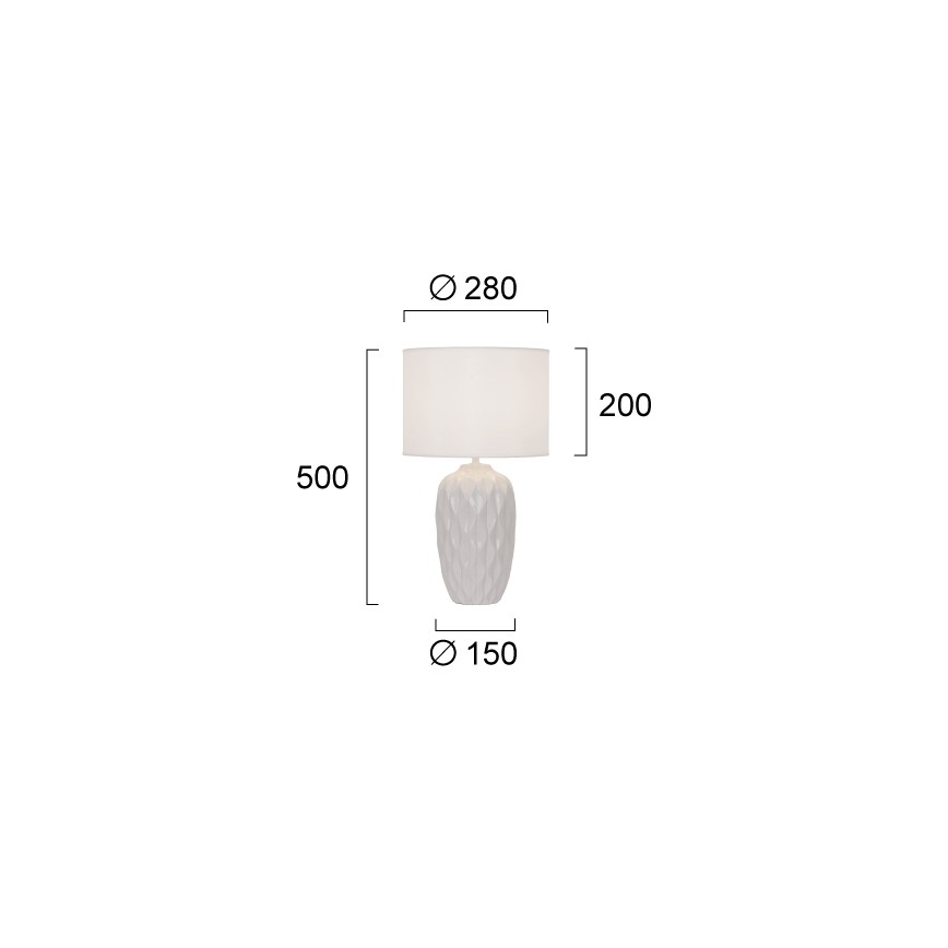 Tischlampe PINEAPLE 1xE27/40W/230V weiß
