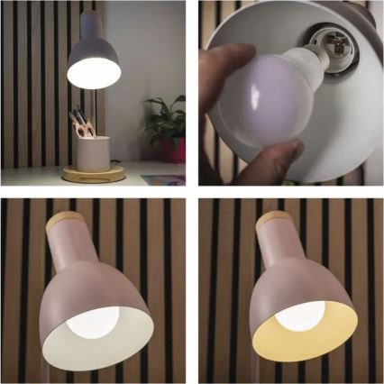 Tischlampe POPPY 1xE27/25W/230V rosa