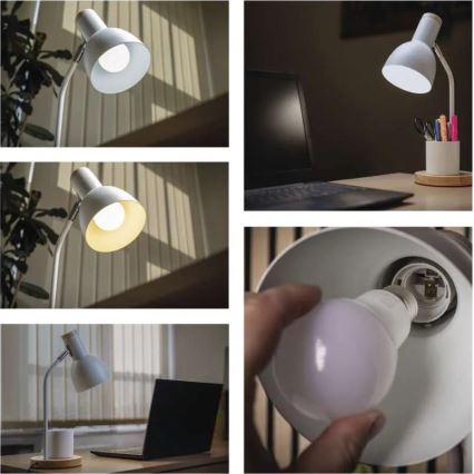 Tischlampe POPPY 1xE27/25W/230V weiß