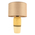 Tischlampe RAMZES 1xE27/40W/230V beige/gelb