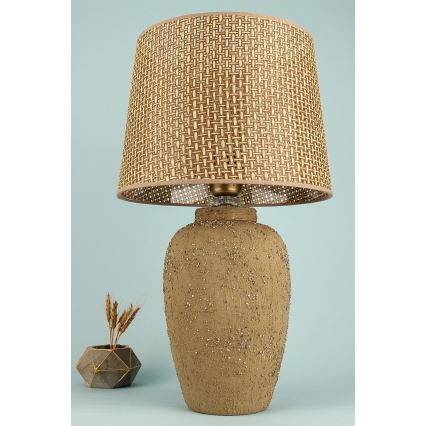 Tischlampe RAMZES 1xE27/40W/230V braun
