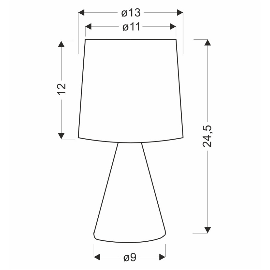 Tischlampe SATTI 1xE14/40W/230V cremefarben