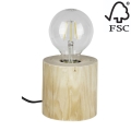 Tischlampe TRABO 1xE27/25W/230V – FSC-zertifiziert