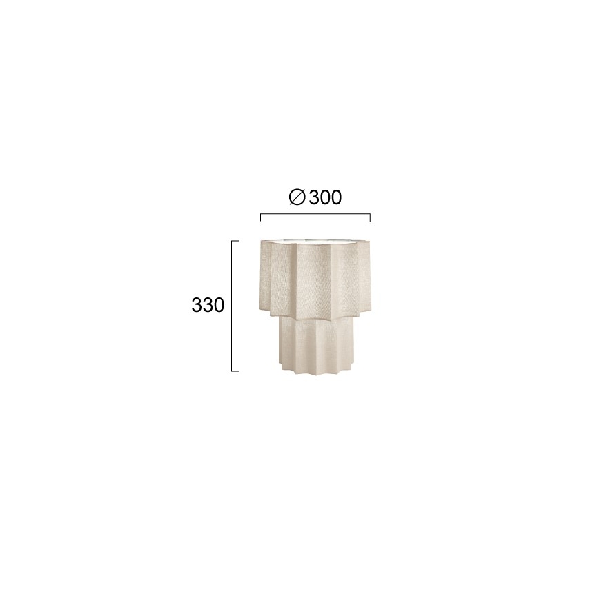 Tischlampe WAVY 1xE27/14W/230V beige