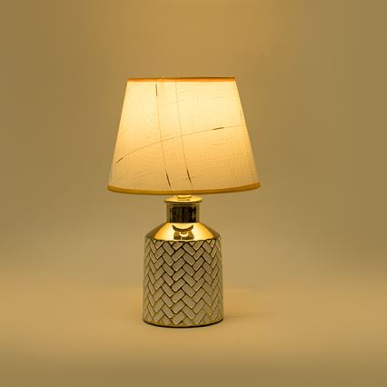 Tischleuchte 1xE14/40W/230V weiß/golden