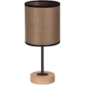 Tischleuchte BENITA 1xE27/60W/230V 30 cm braun/Eiche