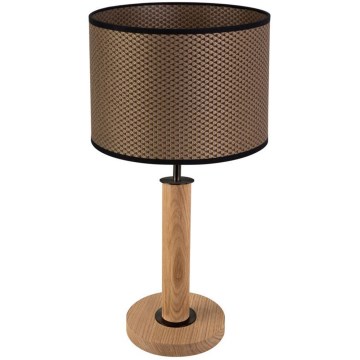 Tischleuchte BENITA 1xE27/60W/230V 48 cm braun/Eiche
