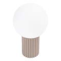 Tischleuchte HALO 1xG9/8W/230V d 12 cm beige