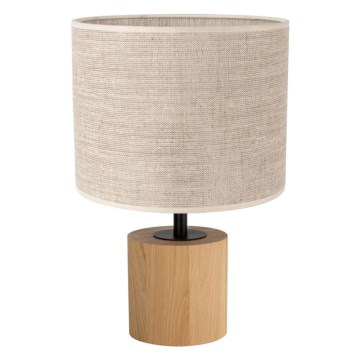 Tischleuchte KRETA 1xE27/25W/230V Eiche/beige Eiche