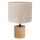 Tischleuchte KRETA 1xE27/25W/230V Eiche/beige Eiche