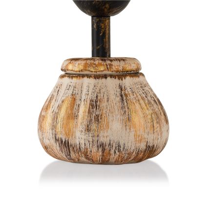 Tischleuchte RAMZES 1xE27/40W/230V creme/gold