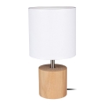 Tischleuchte TRONGO ROUND 1xE27/25W/230V Eiche