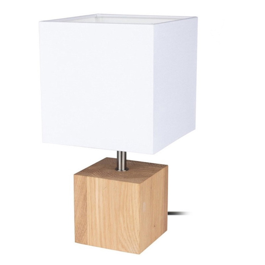 Tischleuchte TRONGO SQUARE 1xE27/25W/230V Eiche