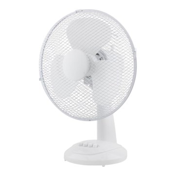 Tischventilator 30 cm, weiß, 3 Geschwindigkeitsstufen, 40 W