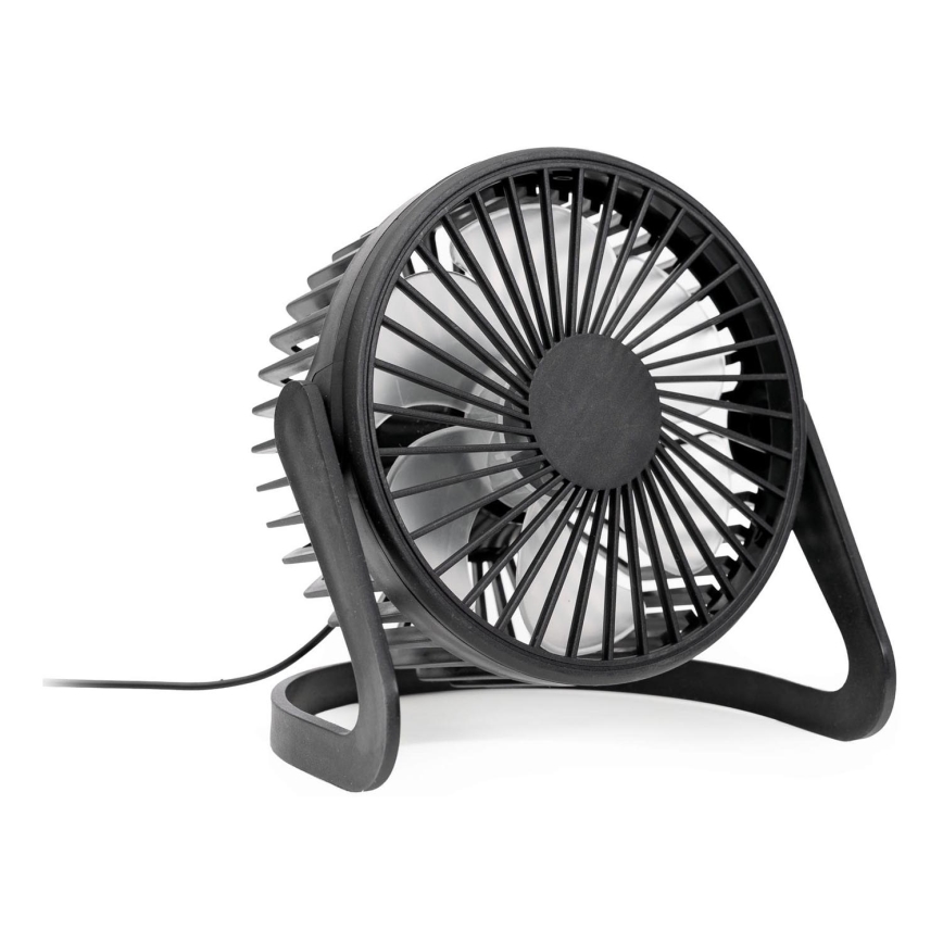 Tischventilator USB d 15 cm schwarz