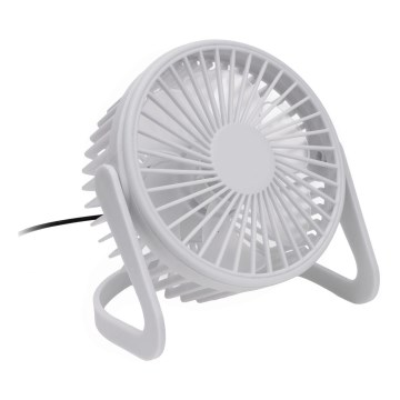 Tischventilator USB d 15 cm weiß