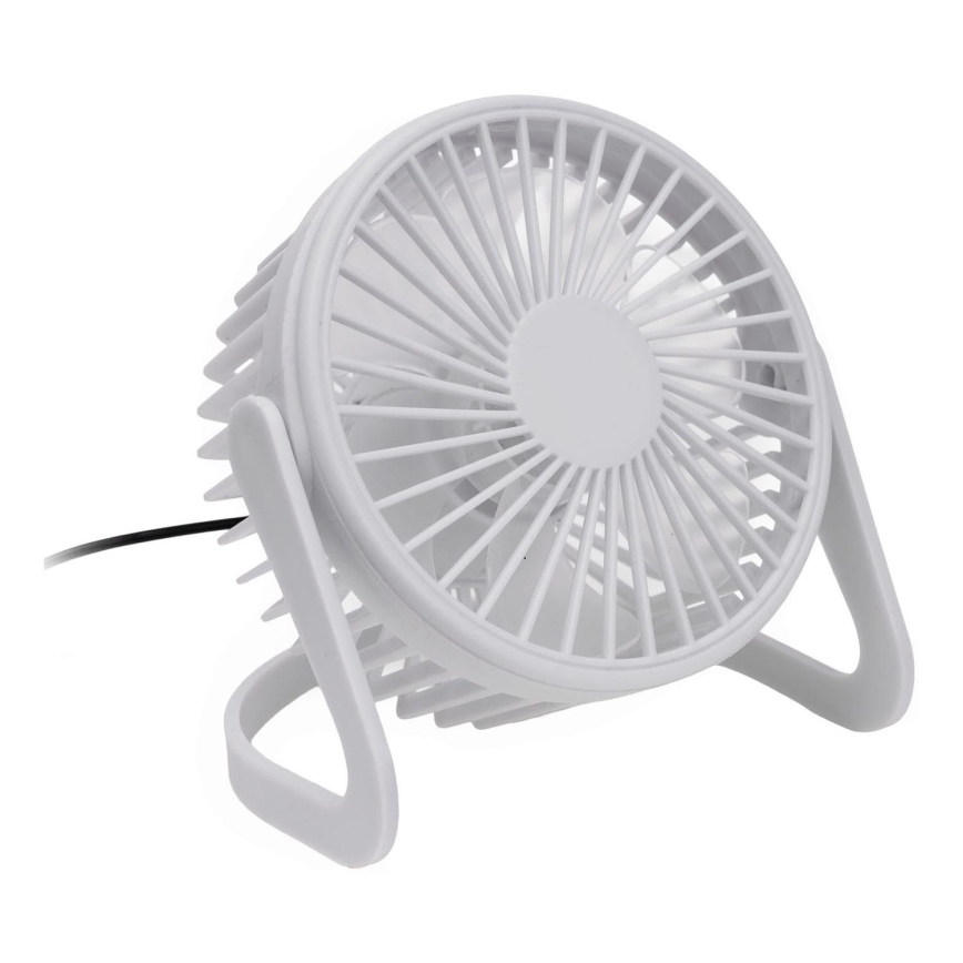 Tischventilator USB d 15 cm weiß