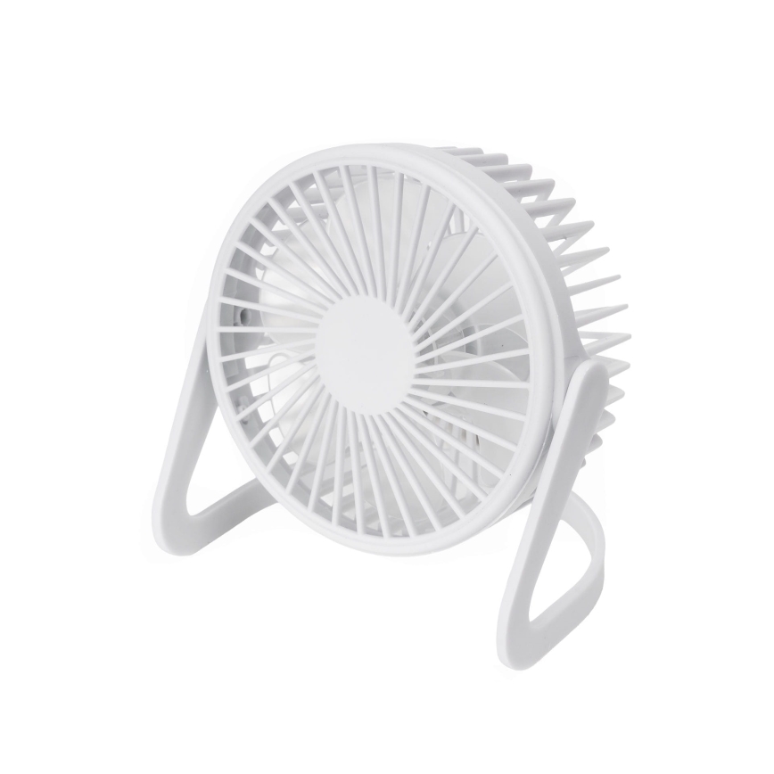 Tischventilator USB d 15 cm weiß