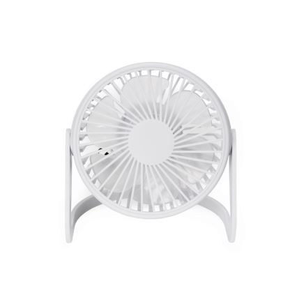 Tischventilator USB d 15 cm weiß