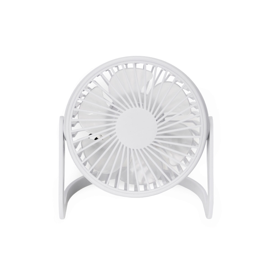 Tischventilator USB d 15 cm weiß