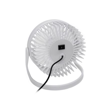 Tischventilator USB d 15 cm weiß