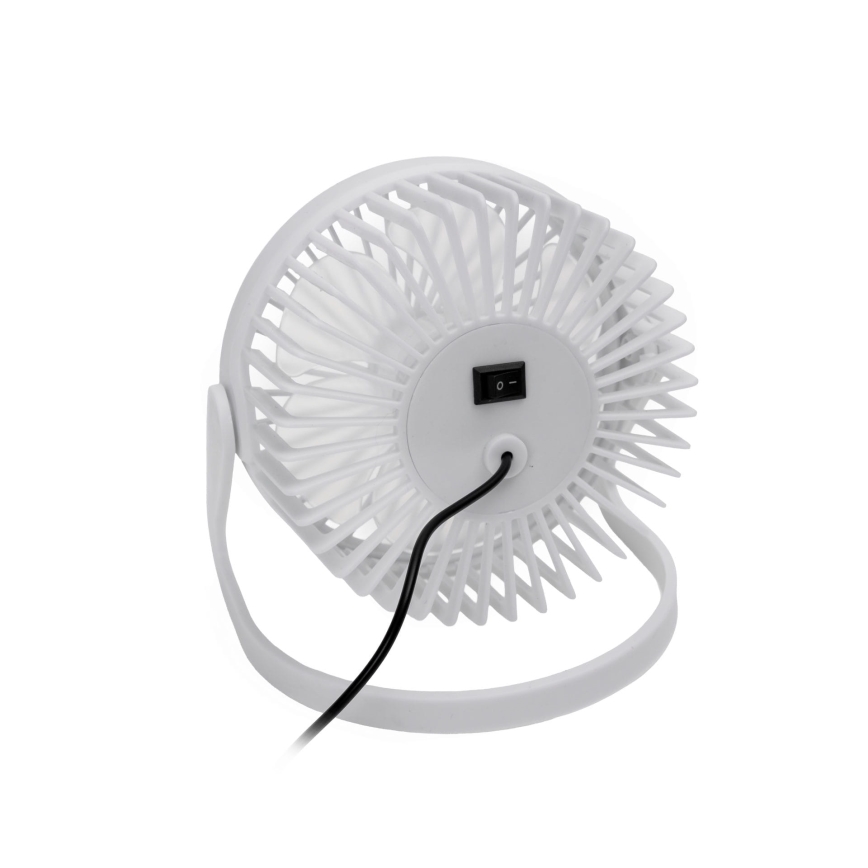 Tischventilator USB d 15 cm weiß