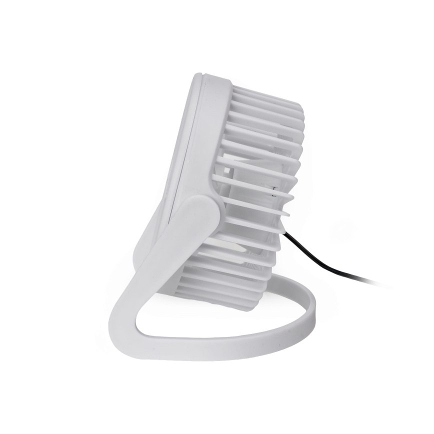 Tischventilator USB d 15 cm weiß