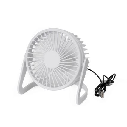 Tischventilator USB d 15 cm weiß