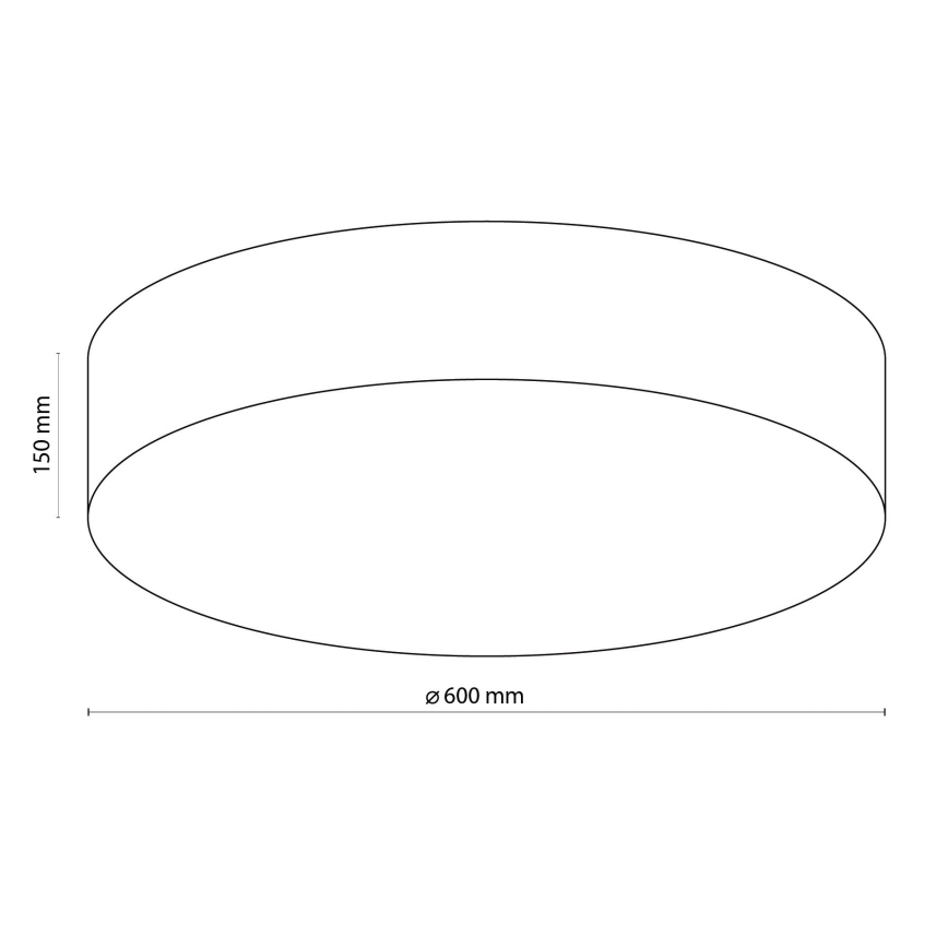 TK Lighting 1584 - Plafoniera RONDO 4xE27/15W/230V