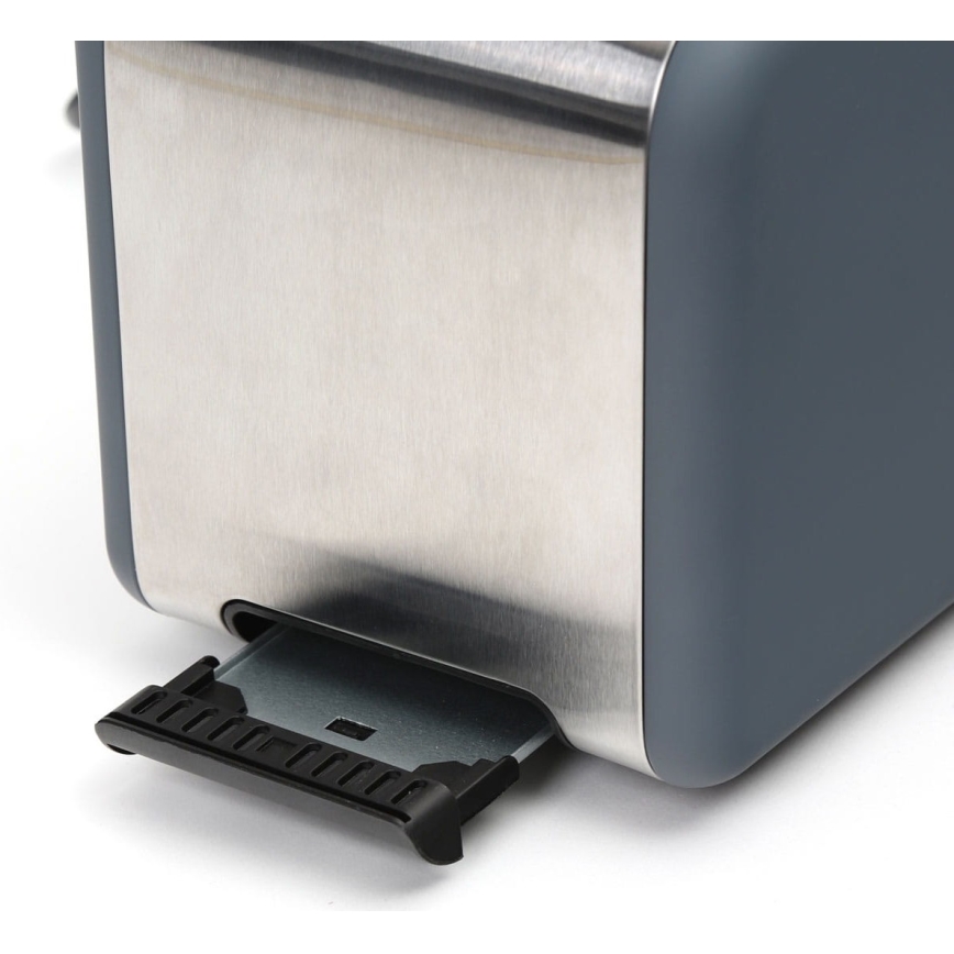 Toaster avec deux compartiments 900W/230V inoxydable acier/gris