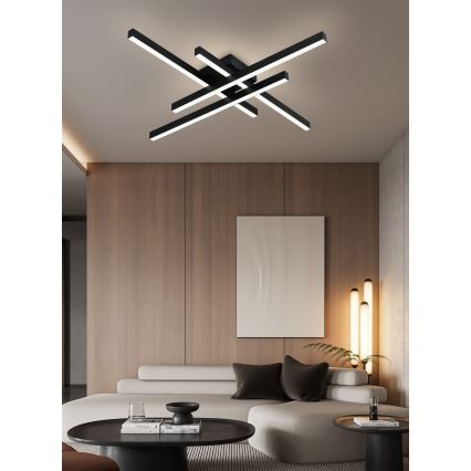 Top Lampada - Lampadario a plafone LED dimmerabile CROSS LED/50W/230V 3000-6500K + telecomando