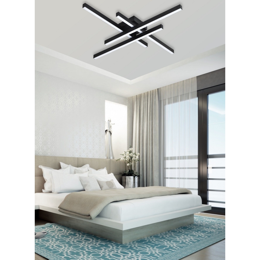 Top Lampada - Lampadario a plafone LED dimmerabile CROSS LED/50W/230V 3000-6500K + telecomando