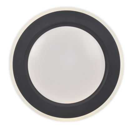 Top Lampada - Plafoniera LED dimmerabile NORMAN LED/51W/230V diametro 39 cm nero + telecomando