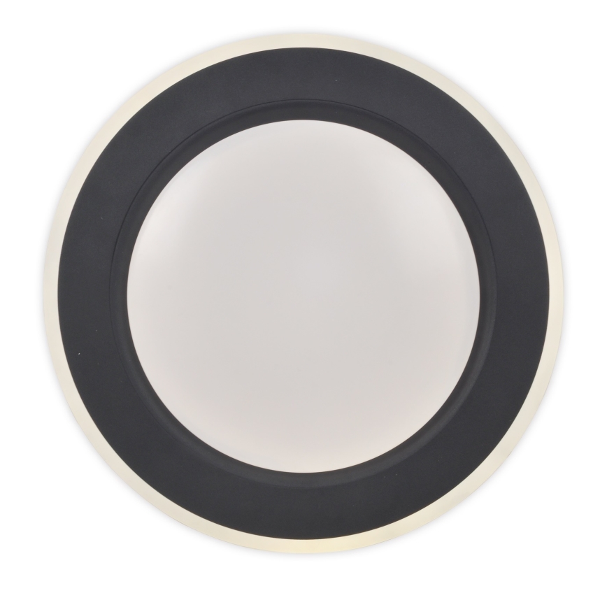 Top Lampada - Plafoniera LED dimmerabile NORMAN LED/51W/230V diametro 39 cm nero + telecomando
