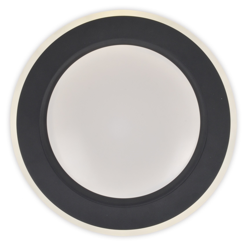 Top Lampada - Plafoniera LED dimmerabile NORMAN LED/60W/230V diametro 49 cm nero + telecomando