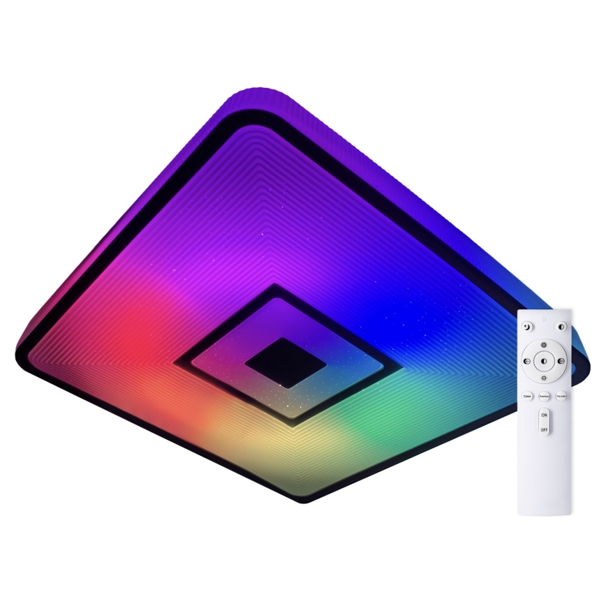 Top Lampada - Plafoniera LED RGB dimmerabile RAINBOW LED/24W/230V quadrato + telecomando