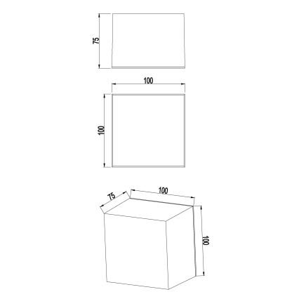 Top Light - Applique da parete per bagno BOXTER LED/5W/230V 4000K IP65